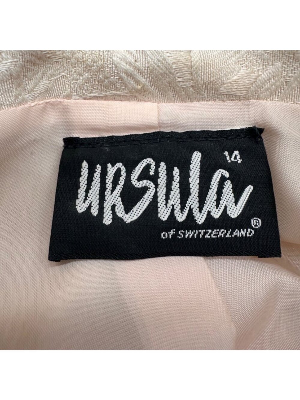 Vintage Pink Jacket Skirt Set 1980s Sequins Glam Size 14 Ursula Of Switzerland - Picture 5 of 14